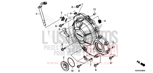 COPERCHIO CARTER MOTORE DESTRO CBR500RAJ di 2018